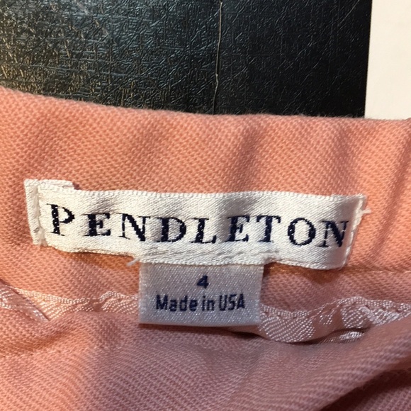 Vintage Pale Pink Pendleton 100% Wool Pencil Skirt Size XS Woman’s Pin-Up Vibes - Picture 2 of 10